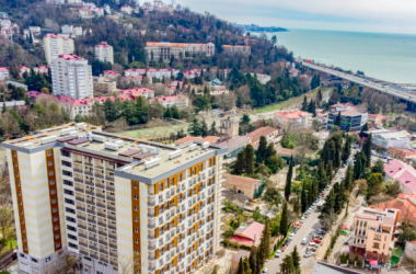 Вид сверху Жк «Хоста Ривер Парк»