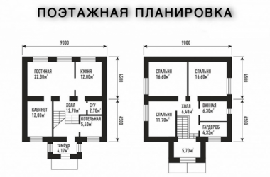 Поэтажная планировка КП Море Молл Хаус