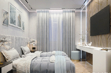 Дизайн апартаментов ГК «Tivoli detox & SPA Resort 4*» (Тиволи)