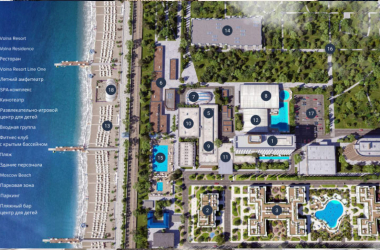 Вид сверху ГК «Volna Residences» (Волна Резиденция)