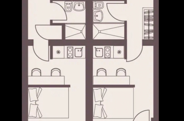 Планировка Лот 27 кв.м. Парк-отель «Плас Резеденс» (Plus Residence)