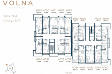 Планировка Гостиничный комплекс «Volna Residences» (Волна Резиденция)